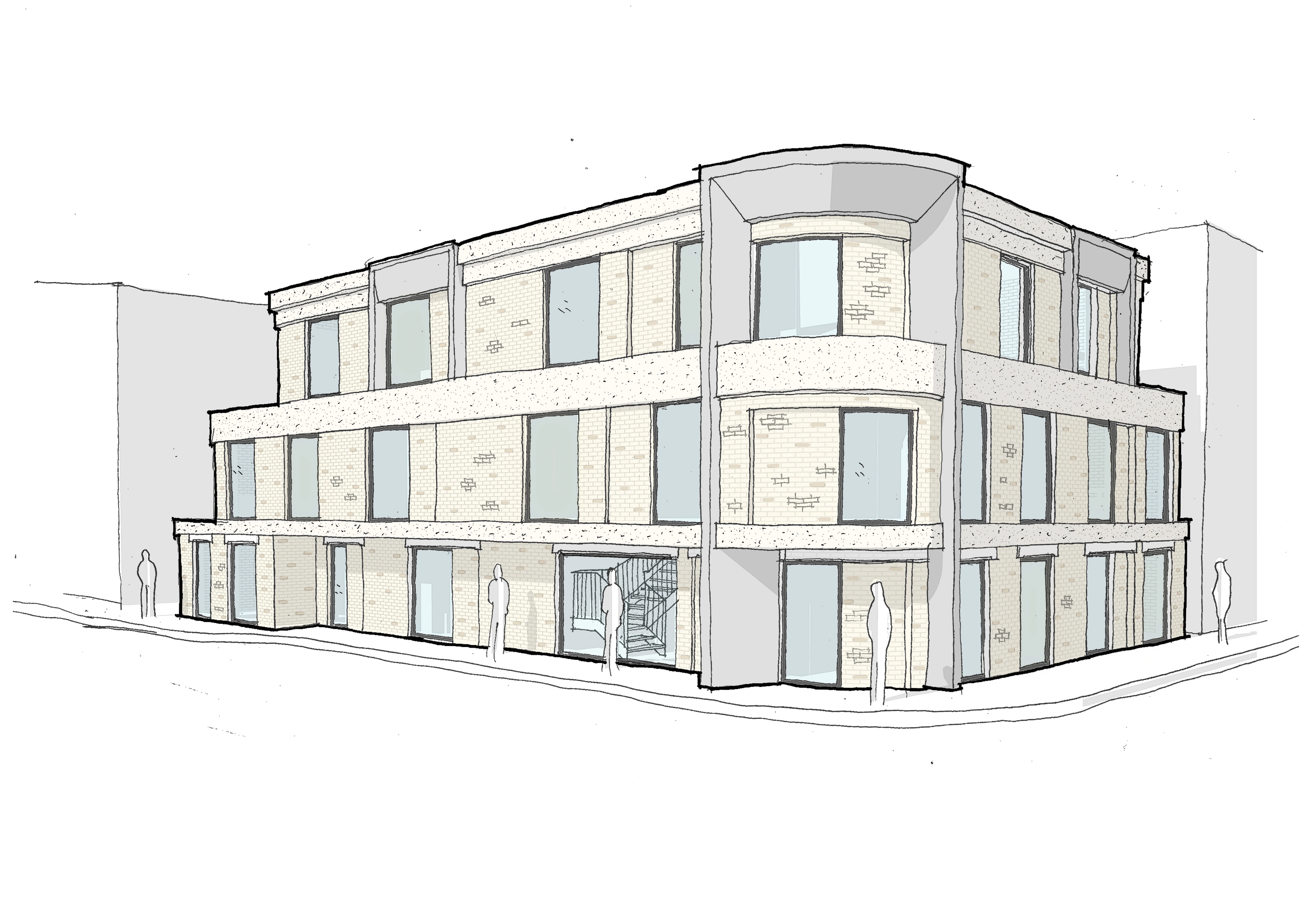 Wimborne Road, Wimborne Road, Bournemouth. Assisted Living Scheme by LUSO Architecture